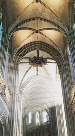 Image de la voute de la Cathédrale Bayeux
